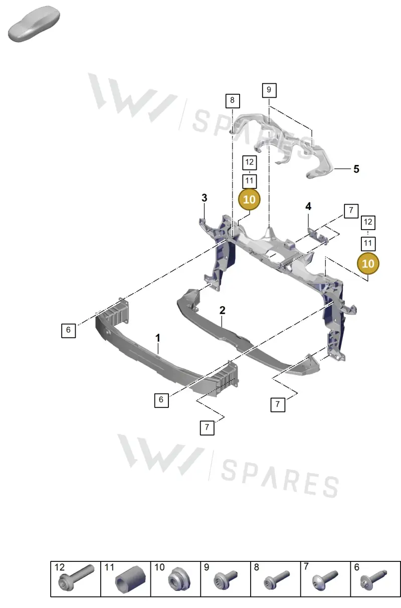 971129776A — Porsche Panamera (2023-2025) diagram p62802400, position 10