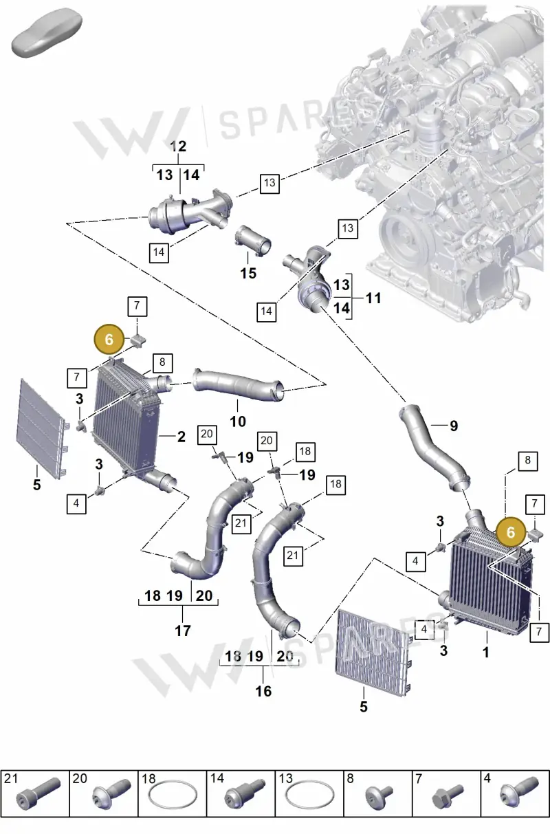 971145842 — Porsche Panamera (2023-2025) diagram p62107200, position 6