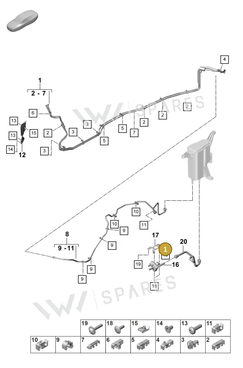 971201080T — Porsche Panamera (2023-2025) diagram p58201100, position 1