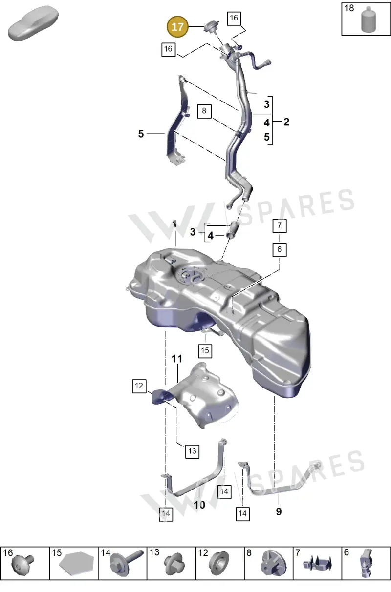 971201550R — Porsche Cayenne Coupe (2023-2023) diagram p60201020, position 17