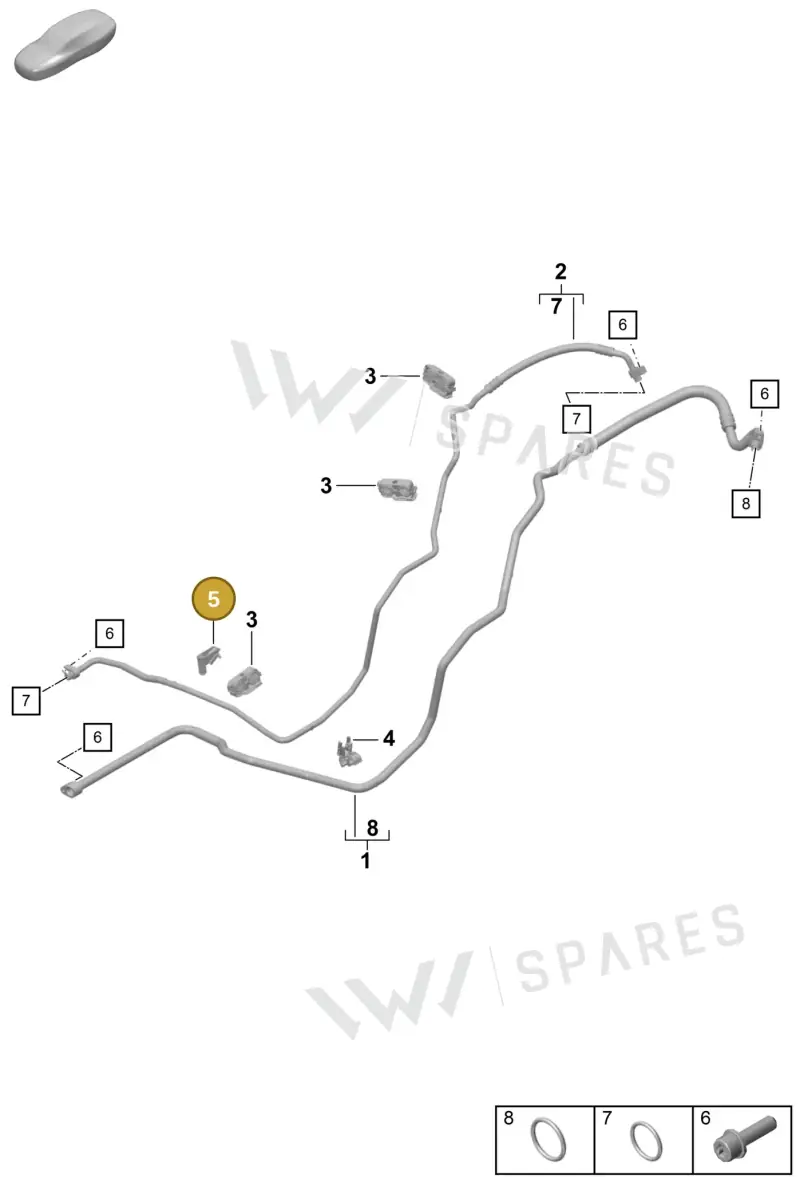 971260197 — Porsche Boxster Spyder (2019-2020) diagram p55814500, position 5