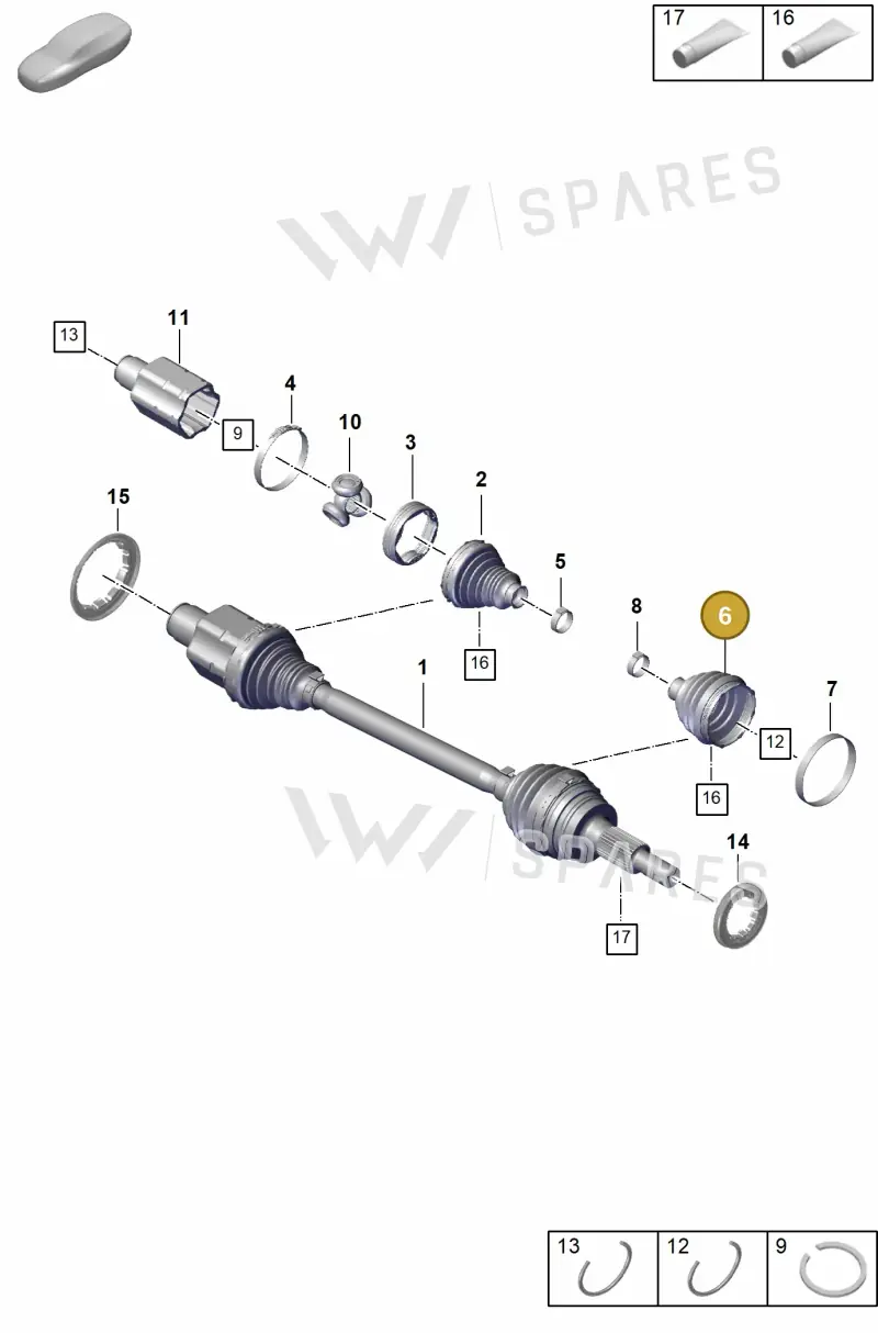 971407285A — Porsche Panamera (2020-2023) diagram p58401100, position 6