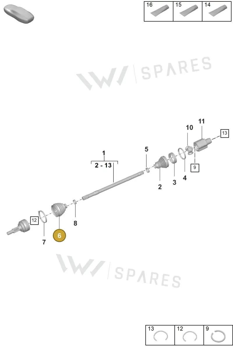 971407285A — Porsche Panamera (2023-2025) diagram p62401300, position 6