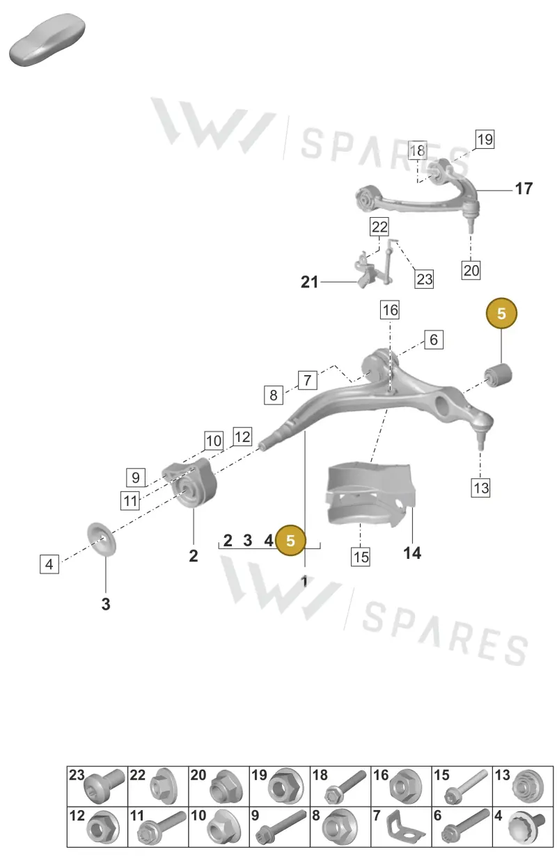 971407516 — Porsche Panamera (2023-) diagram p58401050, position 5