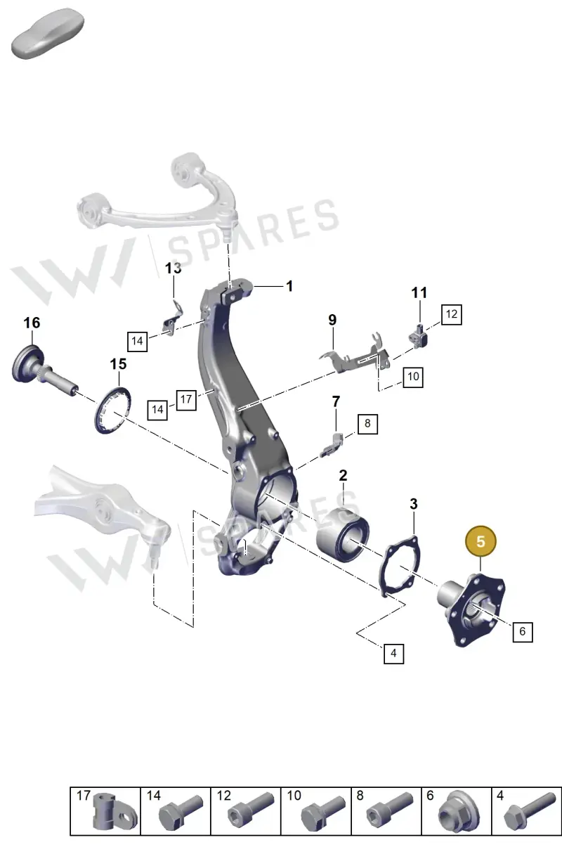 971407615C — Porsche Taycan Sport Turismo (2019-2024) diagram p56401020, position 5