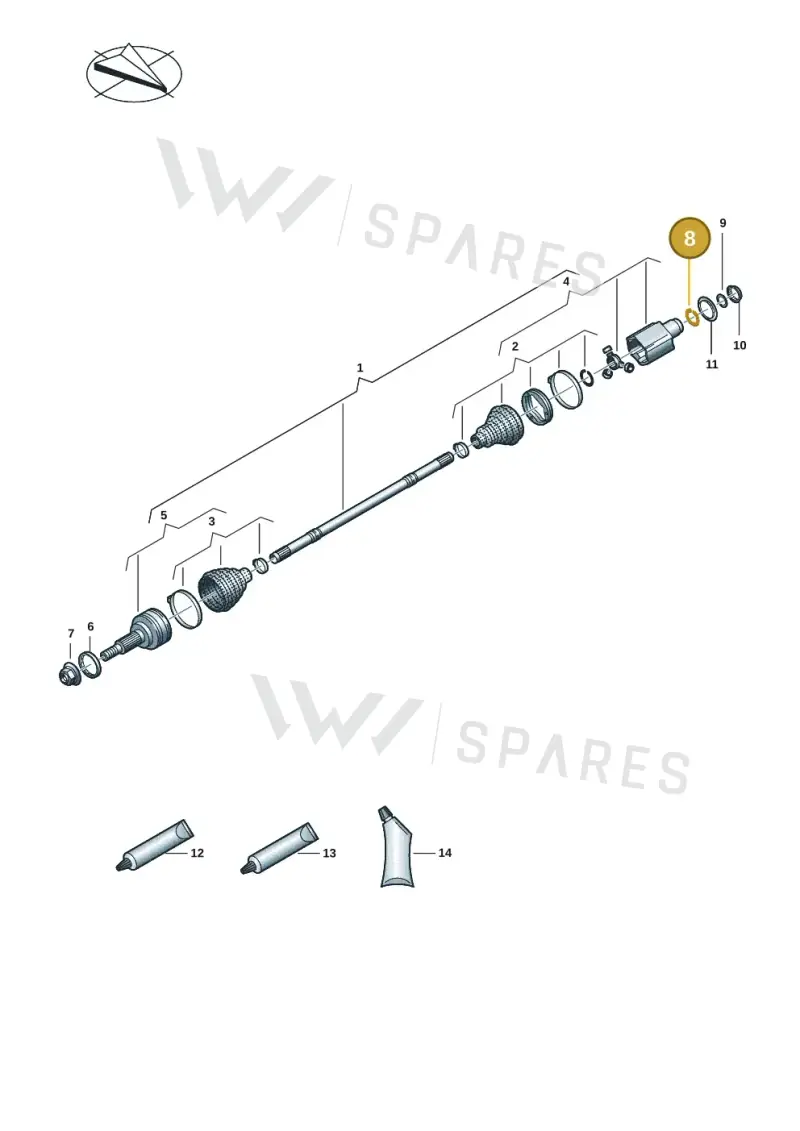 971407635 — Audi RS e-tron GT (2020-2025) diagram 4j1407050, position 8