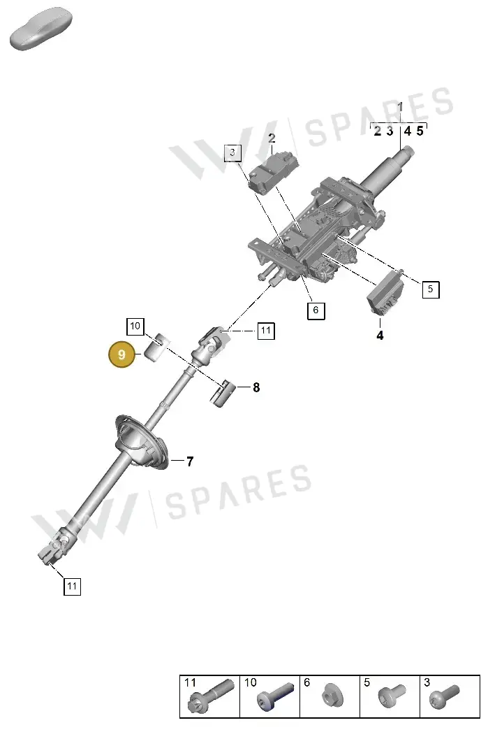 971419647E — Porsche Panamera (2023-2025) diagram p62403300, position 9