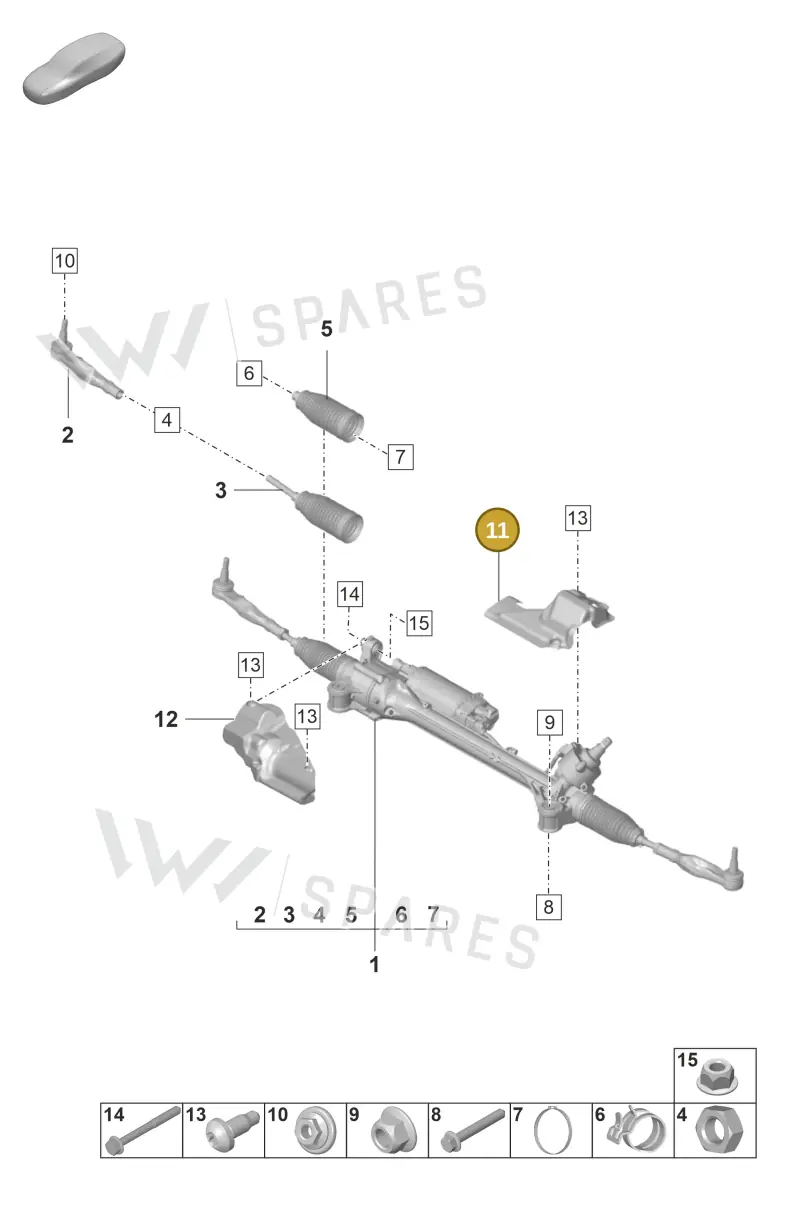 971423981B — Porsche Panamera (2020-2023) diagram p58403000, position 11