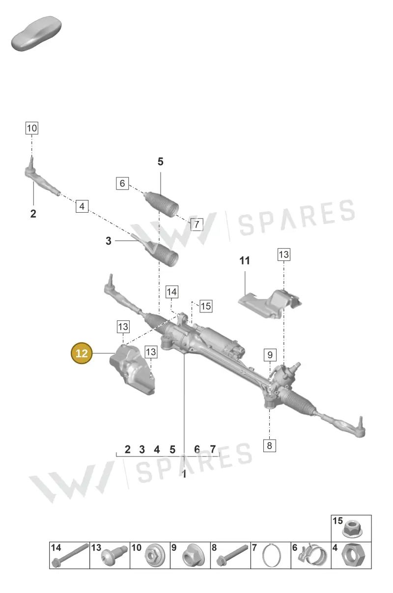971423983A — Porsche Panamera (2020-2023) diagram p58403000, position 12