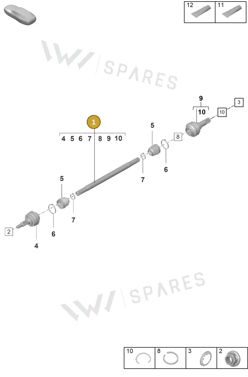 971501201AH — Porsche Panamera (2020-2023) diagram p58501100, position 1