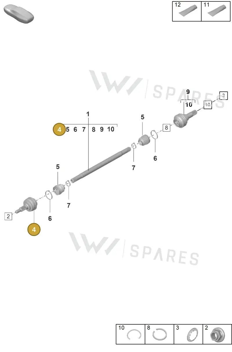 971501341B — Porsche Panamera (2023-2025) diagram p58501100, position 4