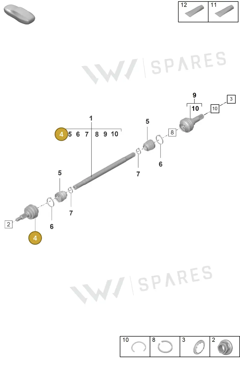 971501341D — Porsche Panamera (2023-2025) diagram p58501100, position 4