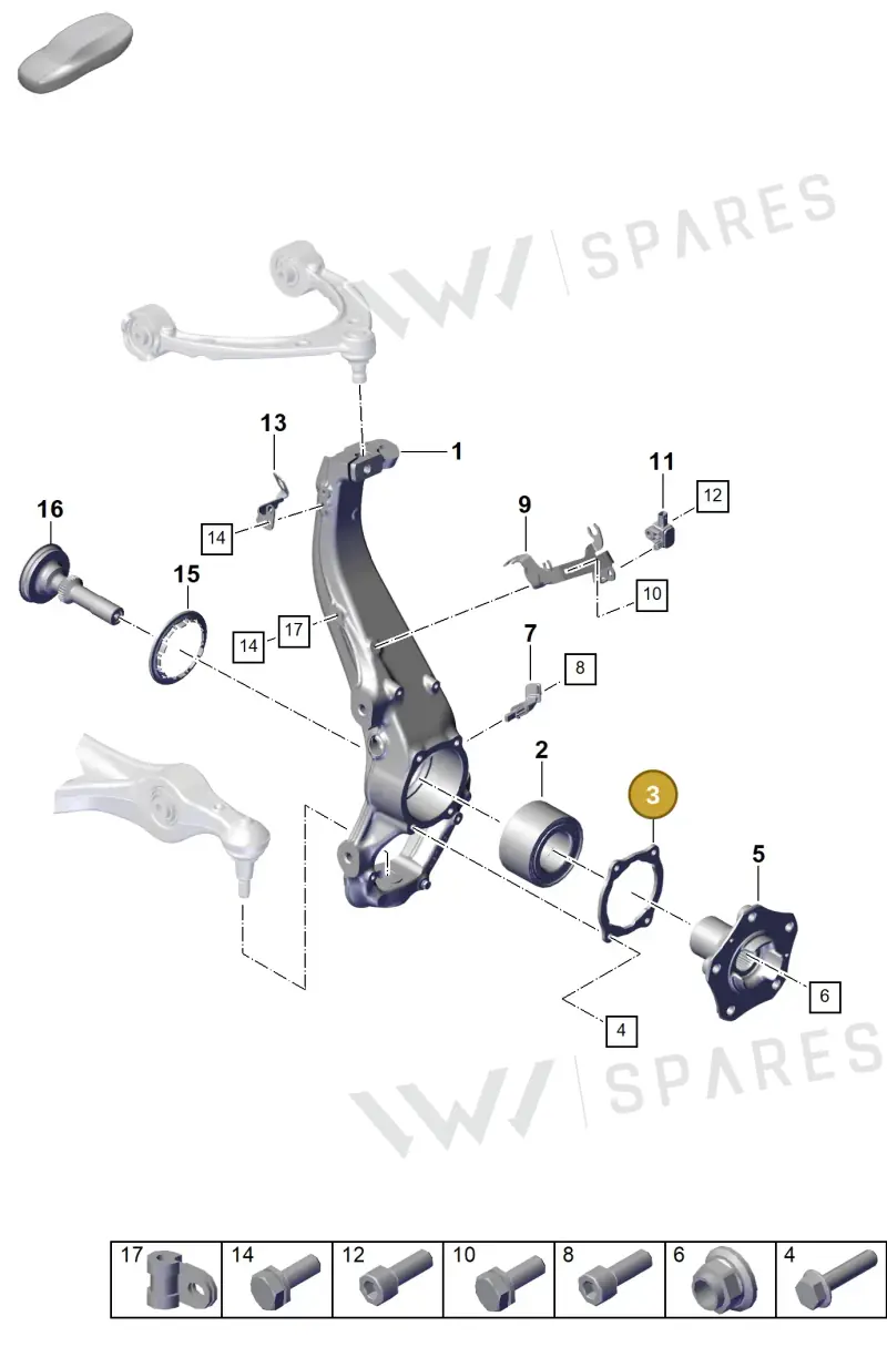 971501375A — Porsche Taycan Sport Turismo (2023-2025) diagram p56401020, position 3