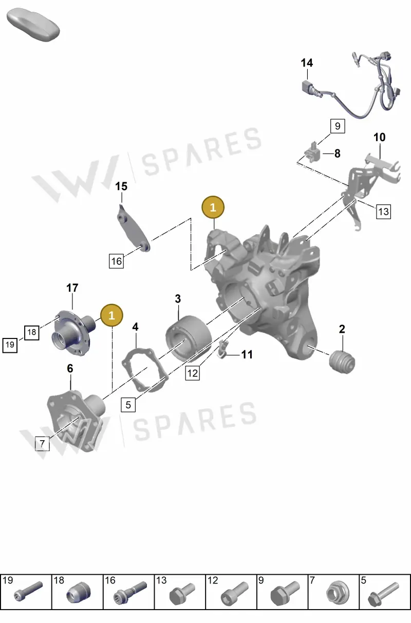 971505435H — Porsche Panamera (2023-2025) diagram p62501020, position 1