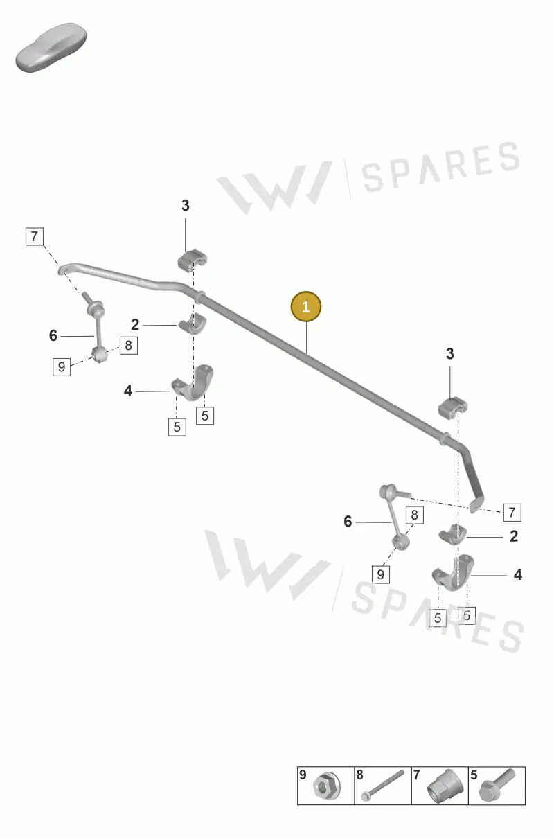 971511025B — Porsche Panamera (2020-2023) diagram p58502110, position 1