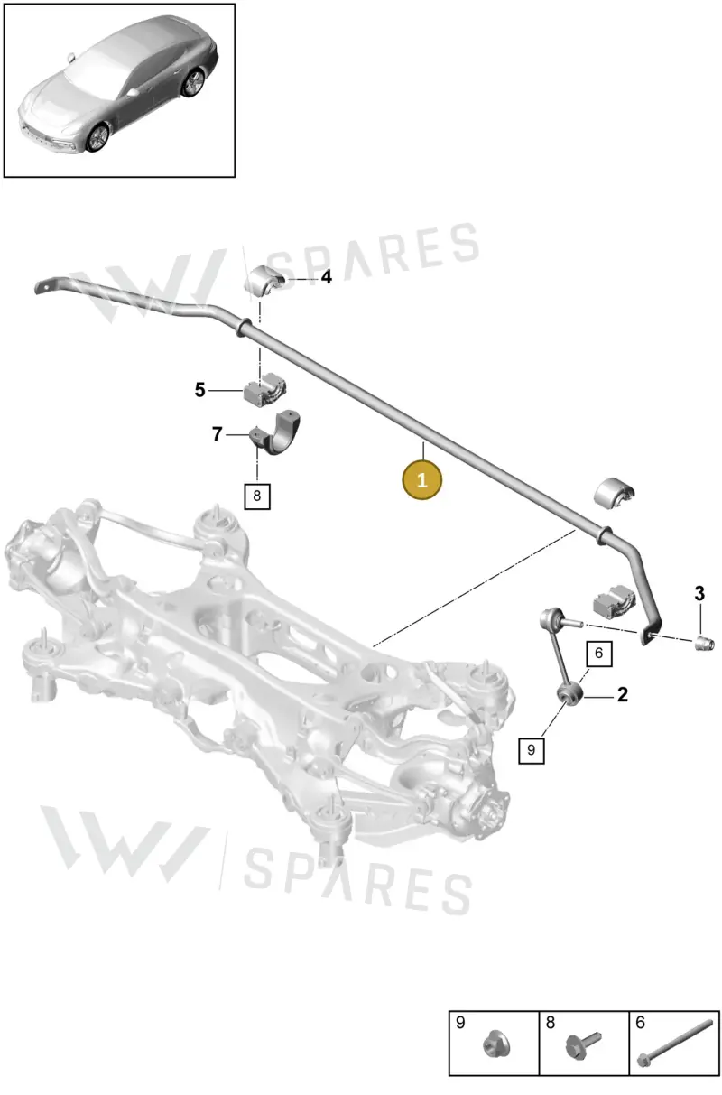 971511025F — Porsche Panamera (2016-2020) diagram p49502030, position 1