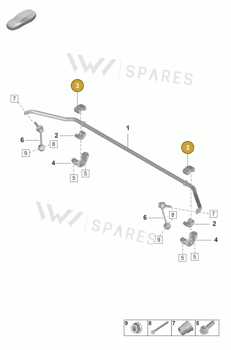 971511036G — Porsche Panamera (2023-2025) diagram p58502110, position 3