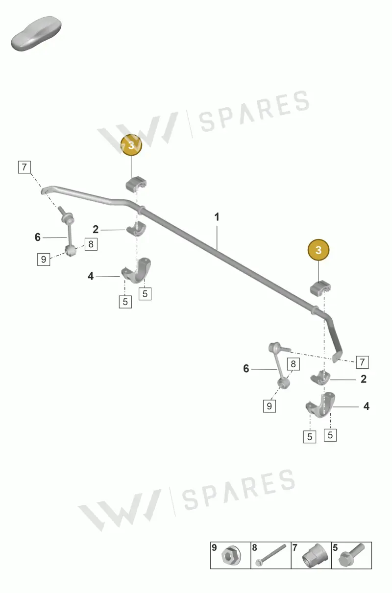 971511036H — Porsche Panamera (2023-2025) diagram p58502110, position 3