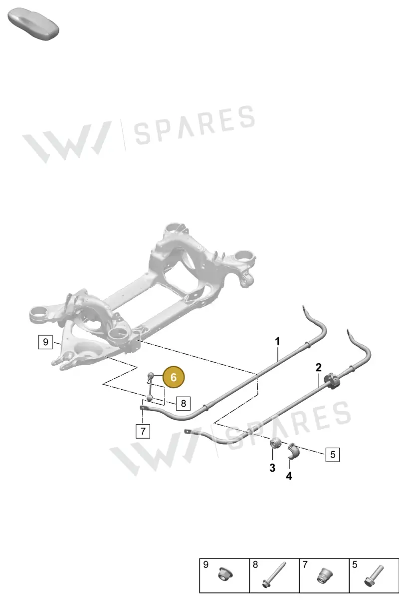 971511467F — Porsche Taycan Sport Turismo (2023-2025) diagram p64502100, position 6