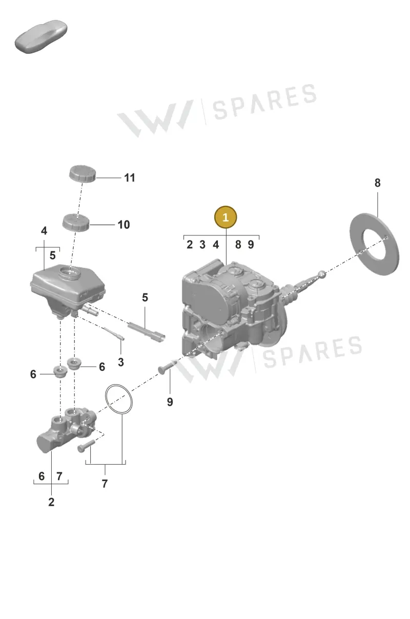 971614105AH — Porsche Panamera (2020-2023) diagram p58000002, position 1