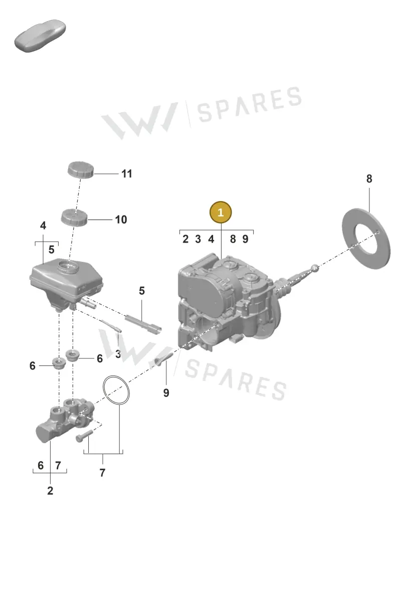 971614105AM — Porsche Panamera (2020-2023) diagram p58000002, position 1