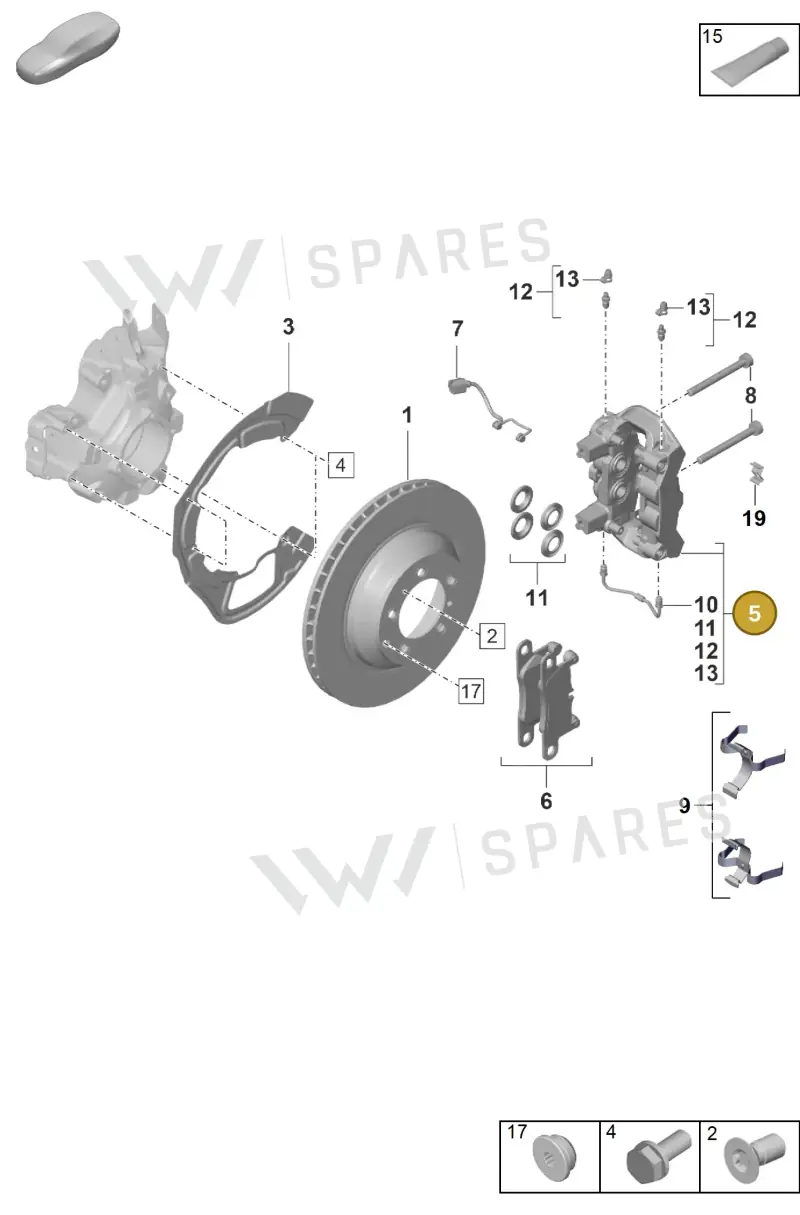 971615424BA — Porsche Panamera (2020-2023) diagram p56603000, position 5