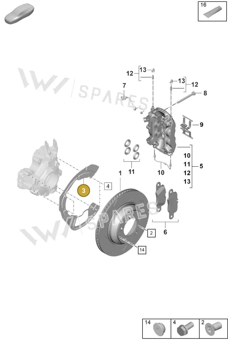 971615612E — Porsche Panamera (2023-2025) diagram p62603100, position 3