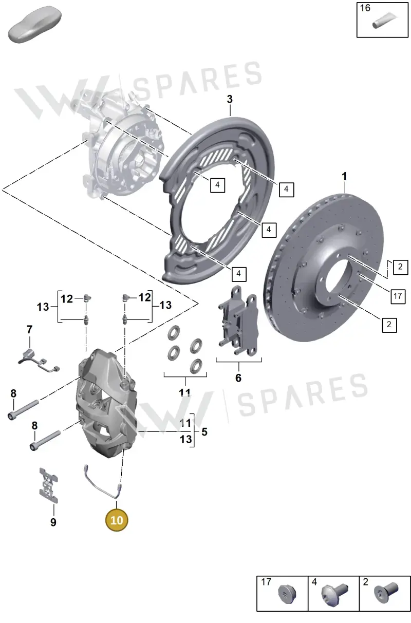 971615701A — Porsche Cayenne Hybrid Coupe (2023-) diagram p60603300, position 10