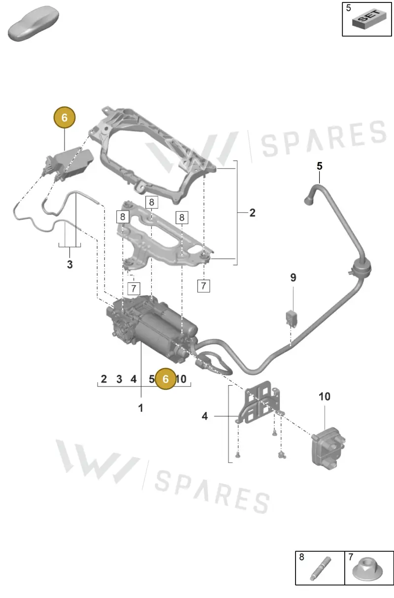 971616056C — Porsche Taycan Sport Turismo (2019-2024) diagram p56504000, position 6