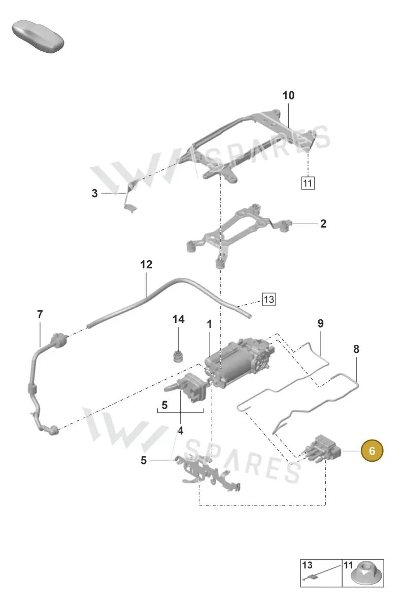 971616056C — Porsche Panamera (2020-2023) diagram p58504000, position 6