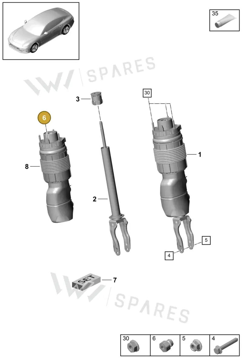971616751 — Porsche Panamera (2016-2020) diagram p49402010, position 6