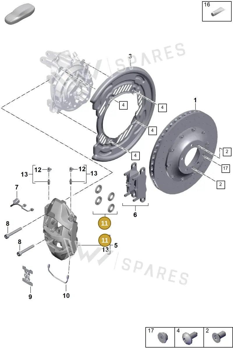 971698671 — Porsche Cayenne Hybrid Coupe (2023-) diagram p60603300, position 11