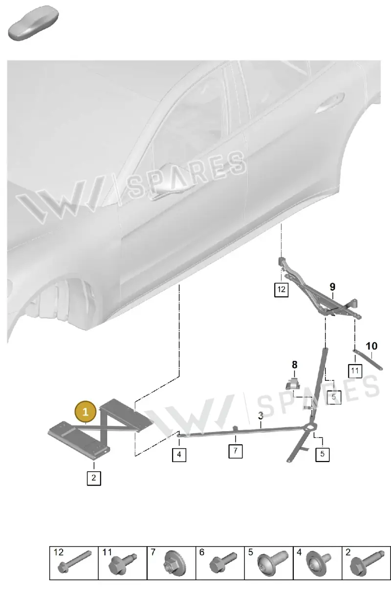 971802019G — Porsche Panamera (2023-2025) diagram p62801175, position 1