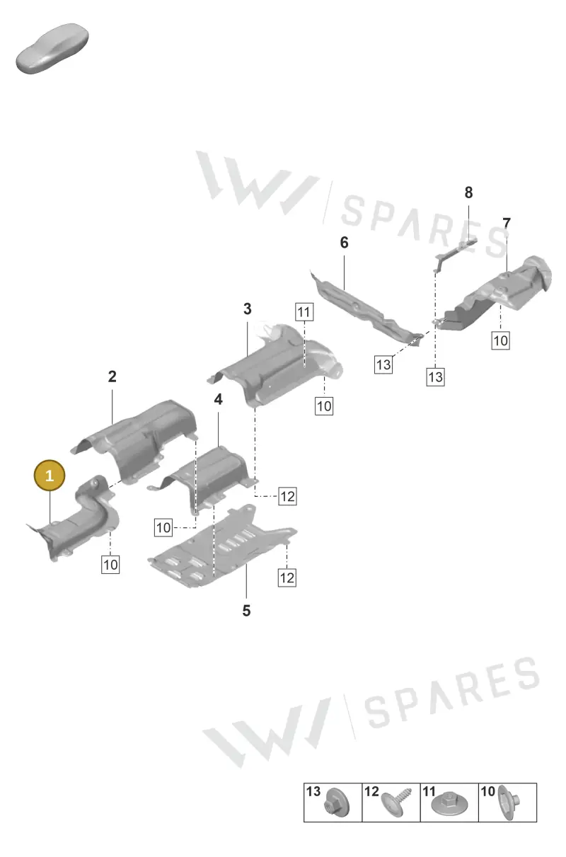 971804162B — Porsche Panamera 4 Hybrid (2020-2023) diagram p58801800, position 1