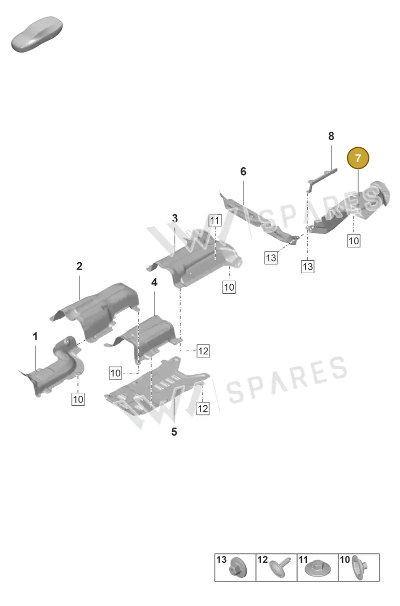 971804169C — Porsche Panamera 4 Hybrid (2020-2023) diagram p58801800, position 7