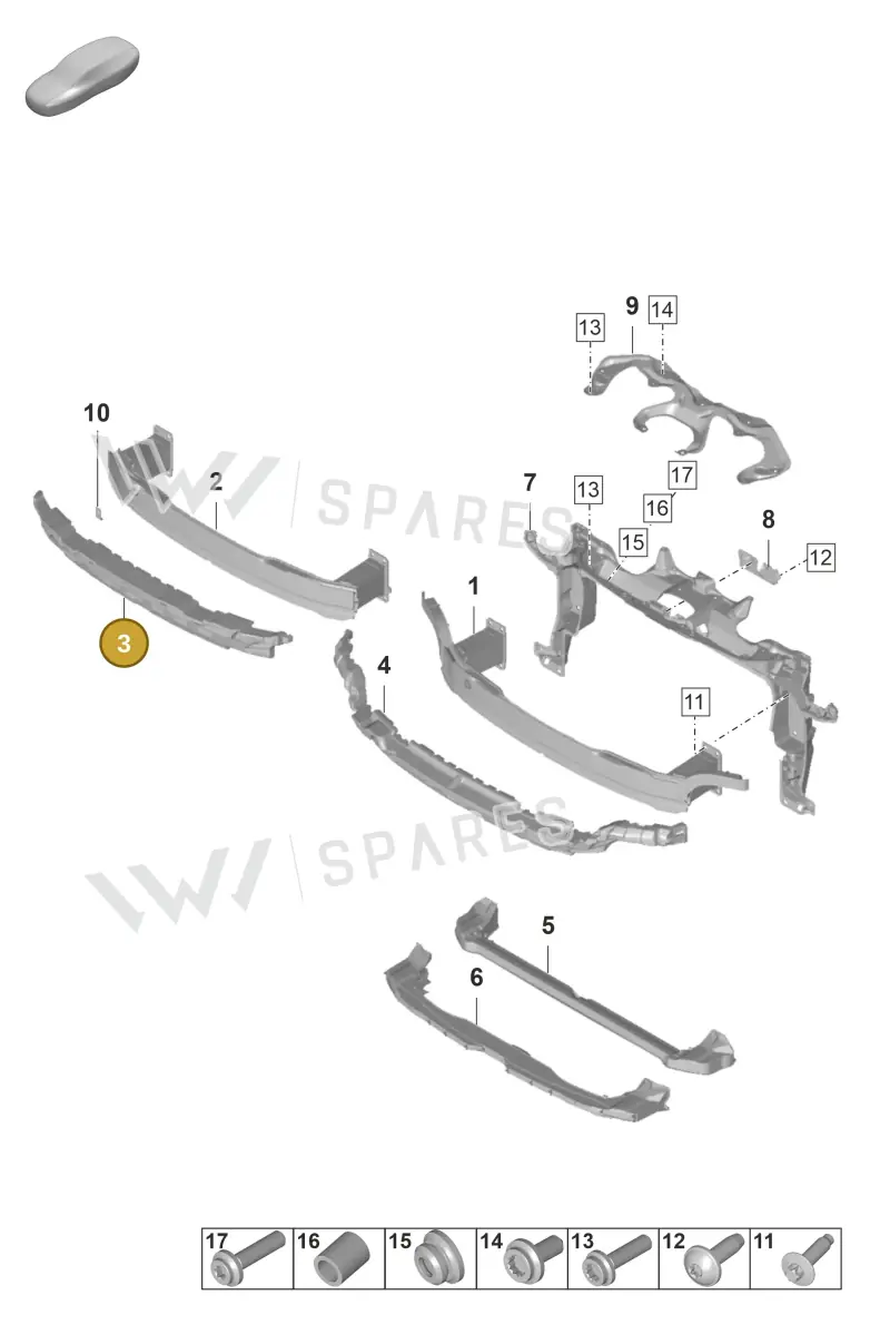 971807550 — Porsche Panamera (2020-2023) diagram p58802400, position 3