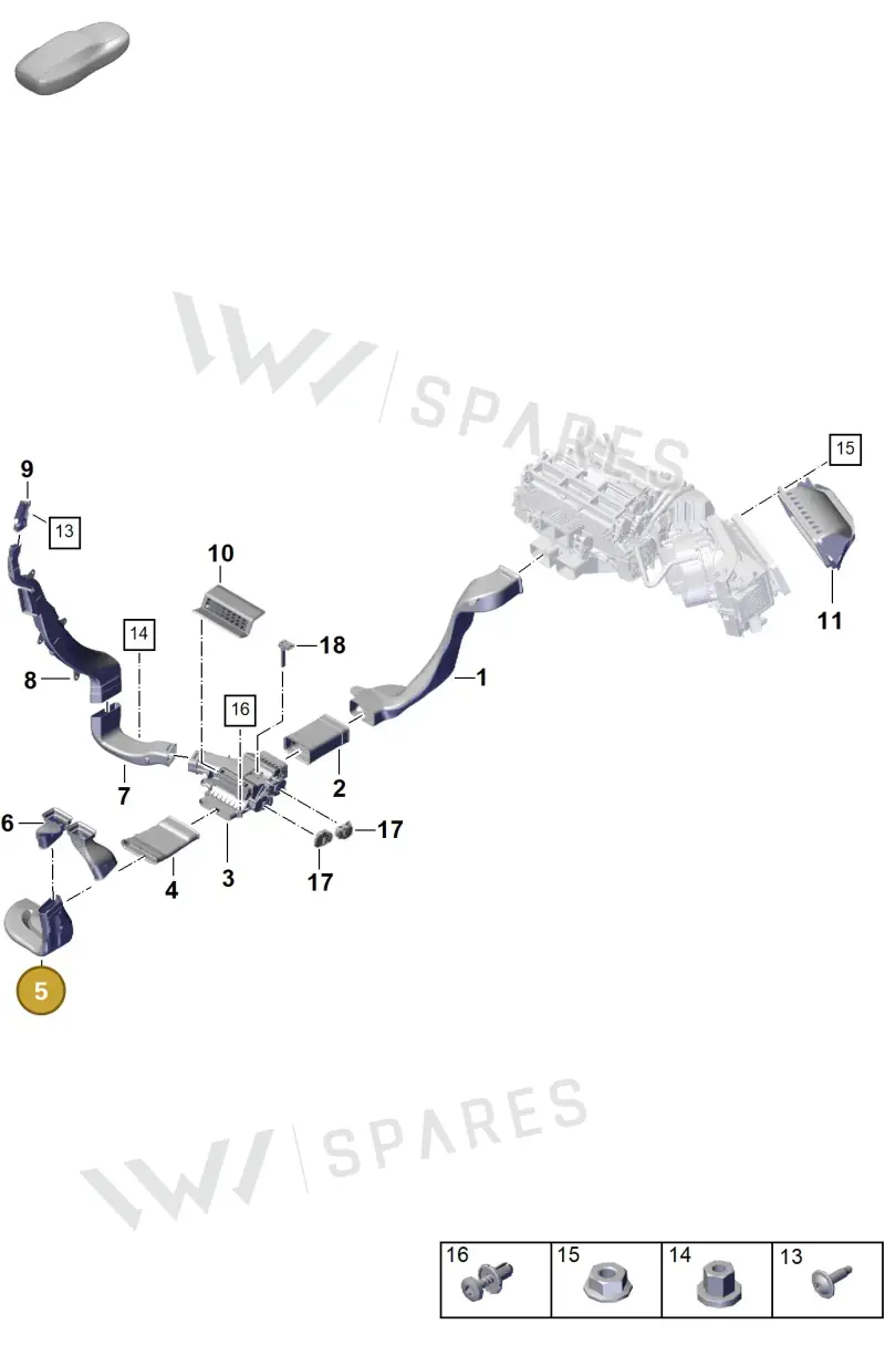 971815265 — Porsche Panamera (2020-2023) diagram p58813900, position 5