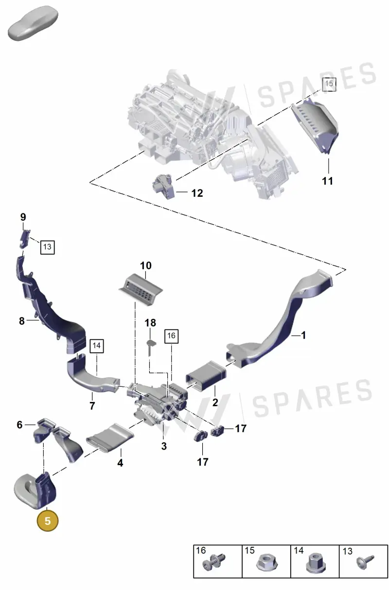 971815265A — Porsche Panamera (2023-2025) diagram p62813700, position 5