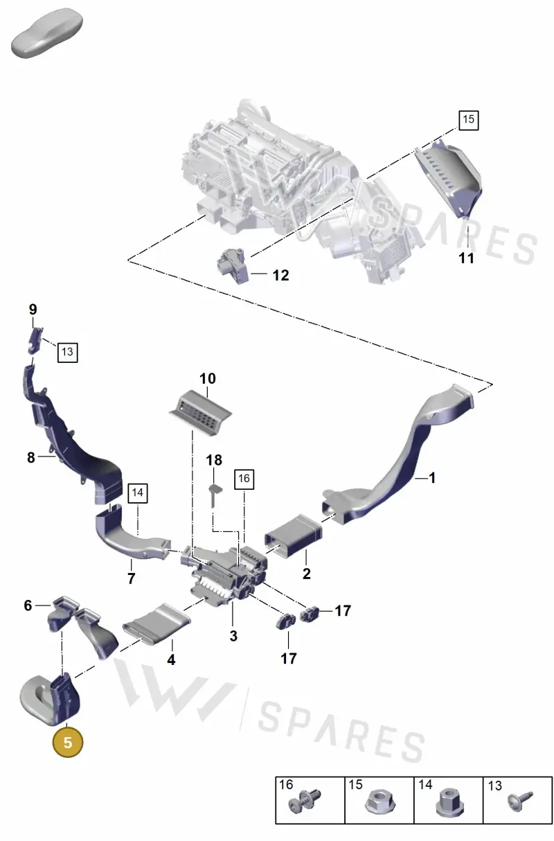 971815266 — Porsche Panamera (2023-2025) diagram p62813700, position 5