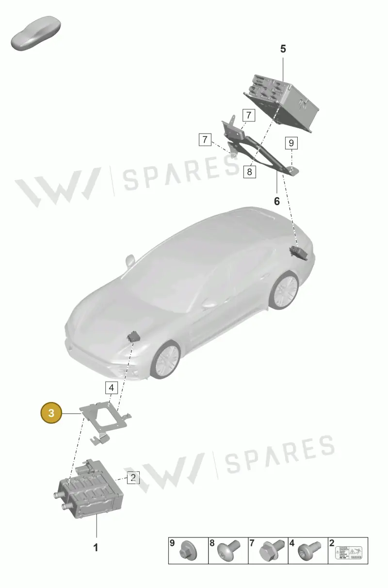 971819147A — Porsche Panamera (2020-2023) diagram p58901030, position 3