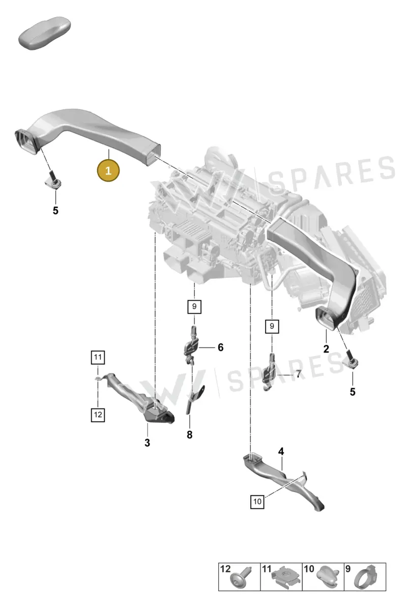 971820157A — Porsche Panamera (2020-2023) diagram p58813800, position 1