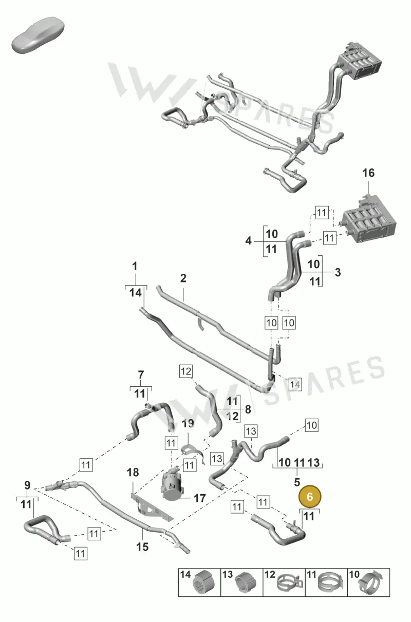 971820589A — Porsche Panamera (2020-2023) diagram p58815100, position 6