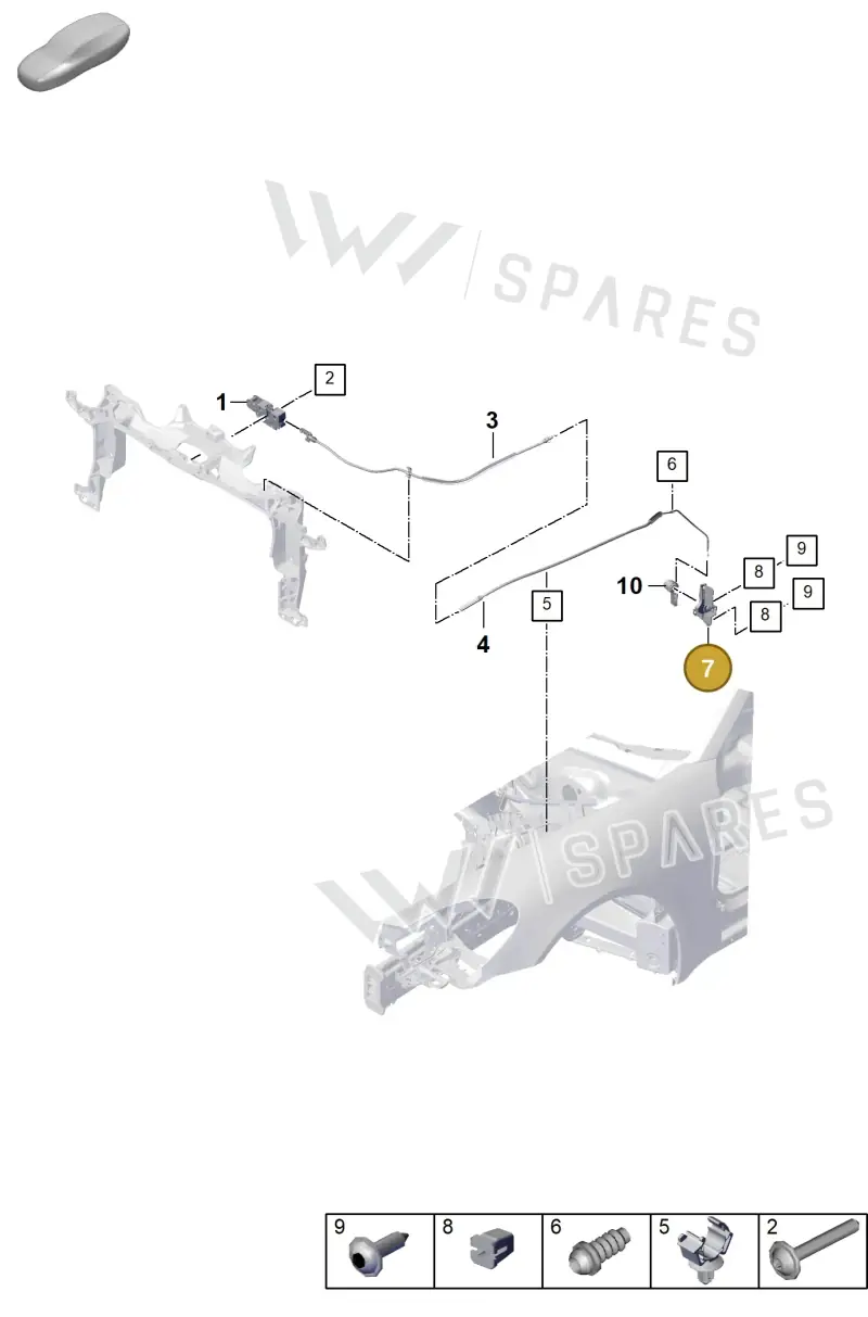 971823633 — Porsche Panamera (2023-2025) diagram p62803050, position 7