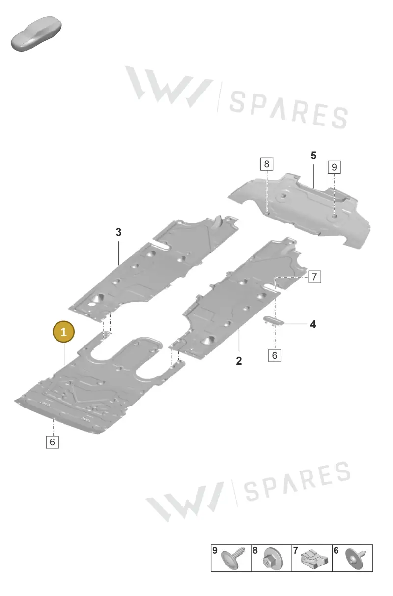 971825311F — Porsche Panamera (2020-2023) diagram p58801700, position 1