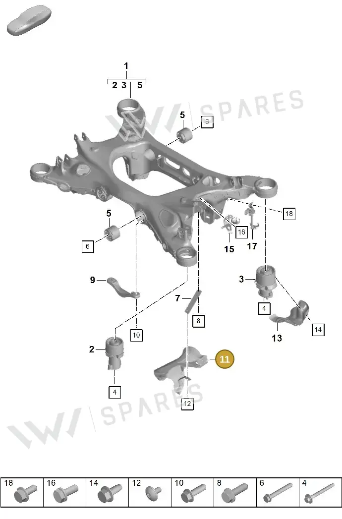 971825729D — Porsche Panamera (2023-2025) diagram p62501000, position 11