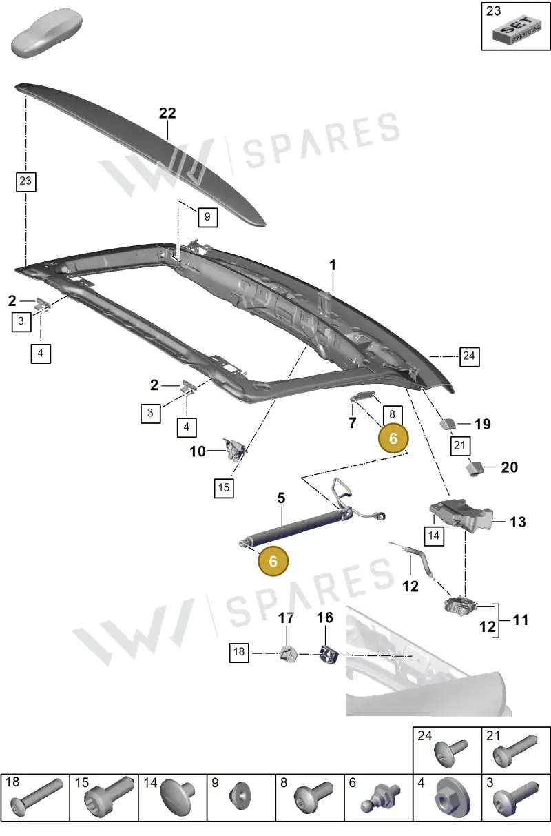 971827850C — Porsche Panamera (2023-2025) diagram p62803100, position 6