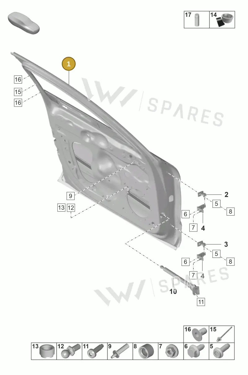 971831022AYGRV — Porsche Panamera (2020-2023) diagram p58804000, position 1