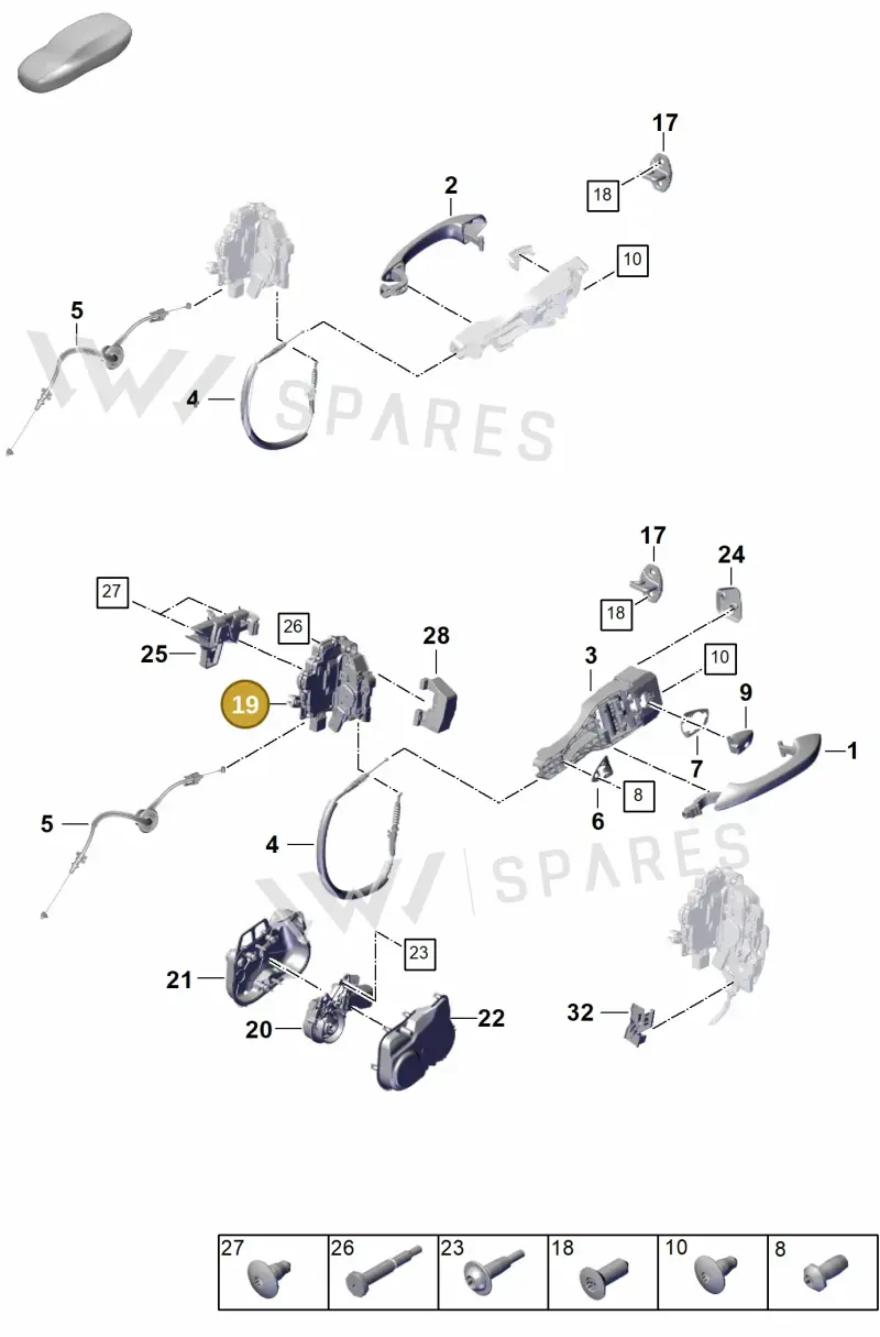 971837015C — Porsche Panamera (2023-2025) diagram p62804200, position 19