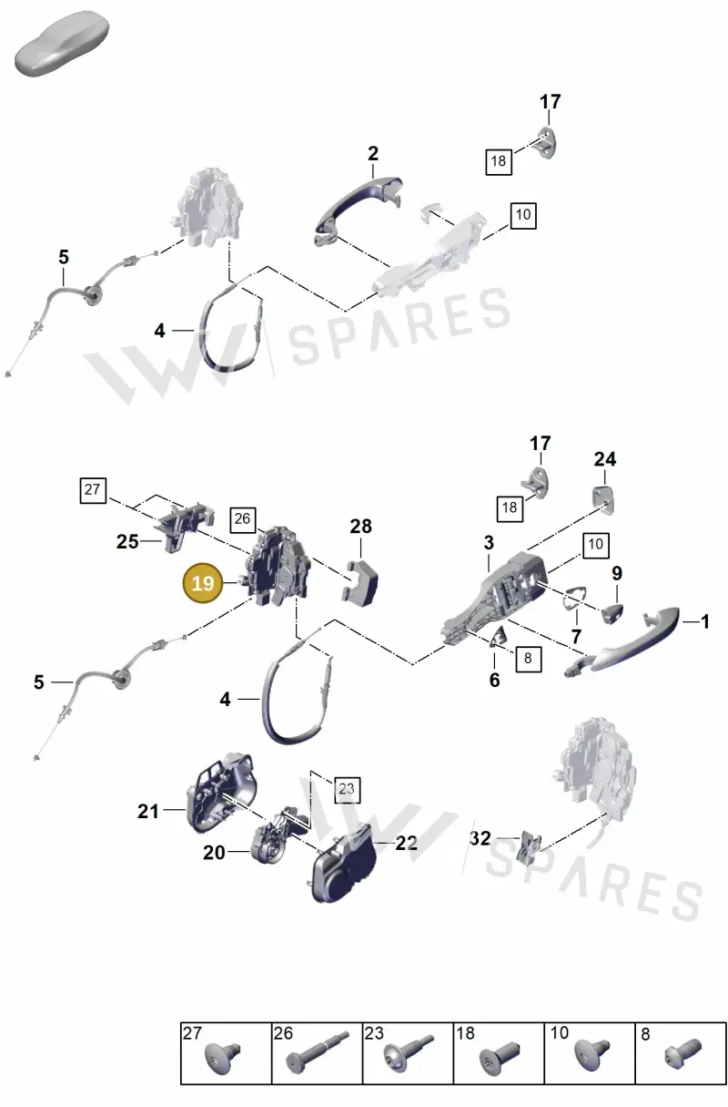 971837015E — Porsche Panamera (2023-2025) diagram p62804200, position 19