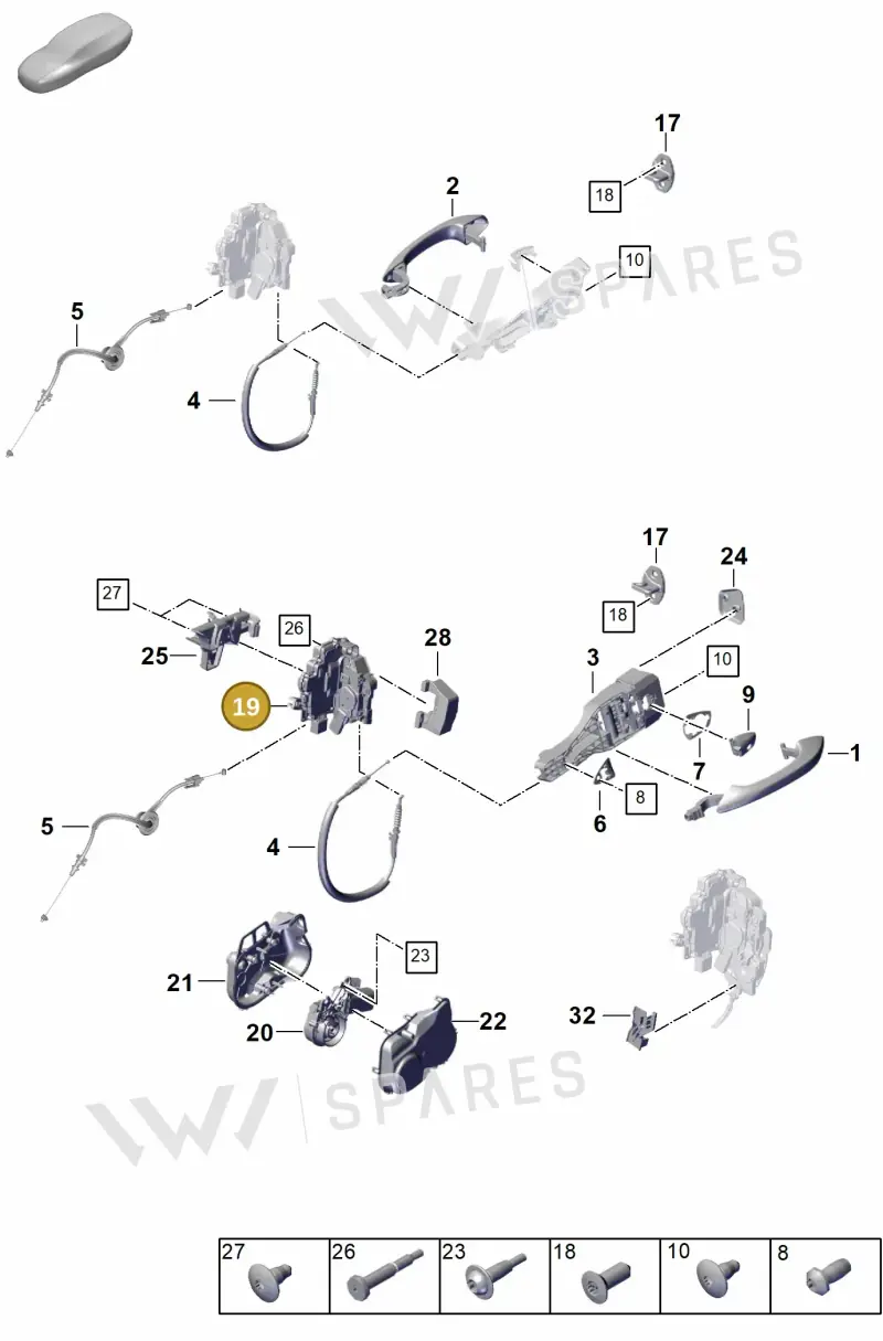 971837015F — Porsche Panamera (2023-2025) diagram p62804200, position 19